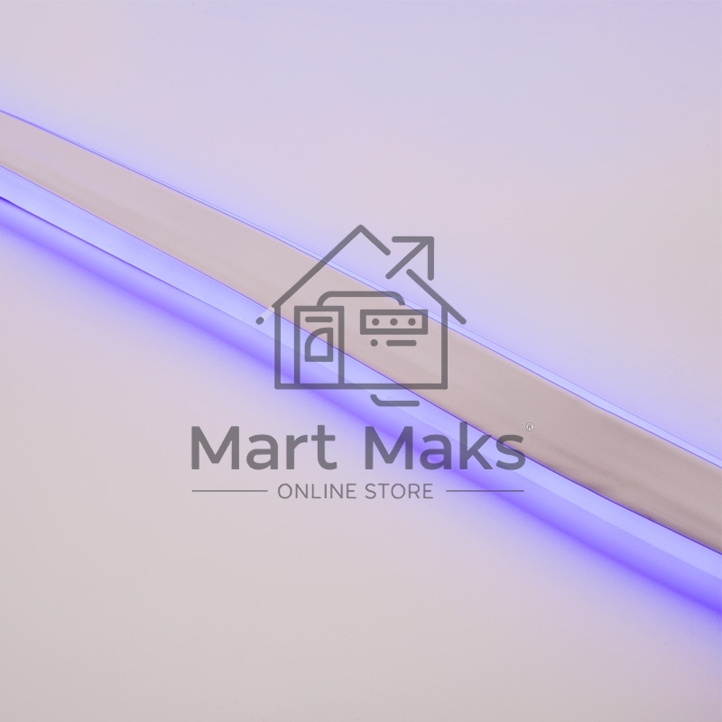 Гибкий неон LED SMD 8х16 мм, двухсторонний, синий, 120 LED/м, бухта 100 м