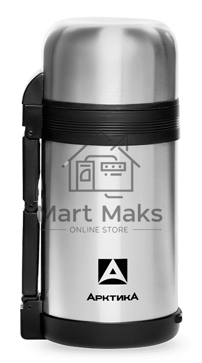 Термос Арктика, 201-1000, универсальная пробка, 1 л, с ручкой + чашка, холод/тепло 20 ч