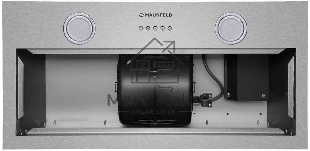 Вытяжка встраиваемая Maunfeld THAMES 601PM нержавеющая сталь, 60 см, 850 куб. м/ч, 44 дБ