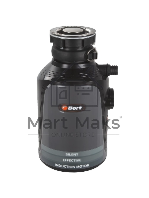 Измельчитель пищевых отходов Bort Alligator, 560 Вт., объем 1 450 мл., пневмовыключатель