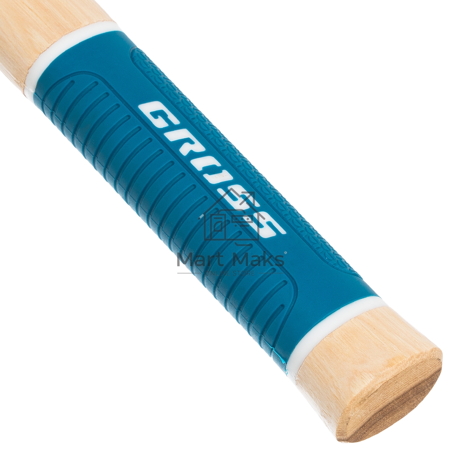 Молоток-гвоздодер GROSS American hickory 450г, угол 75, магнит, обрезиненная рукоятка 10418