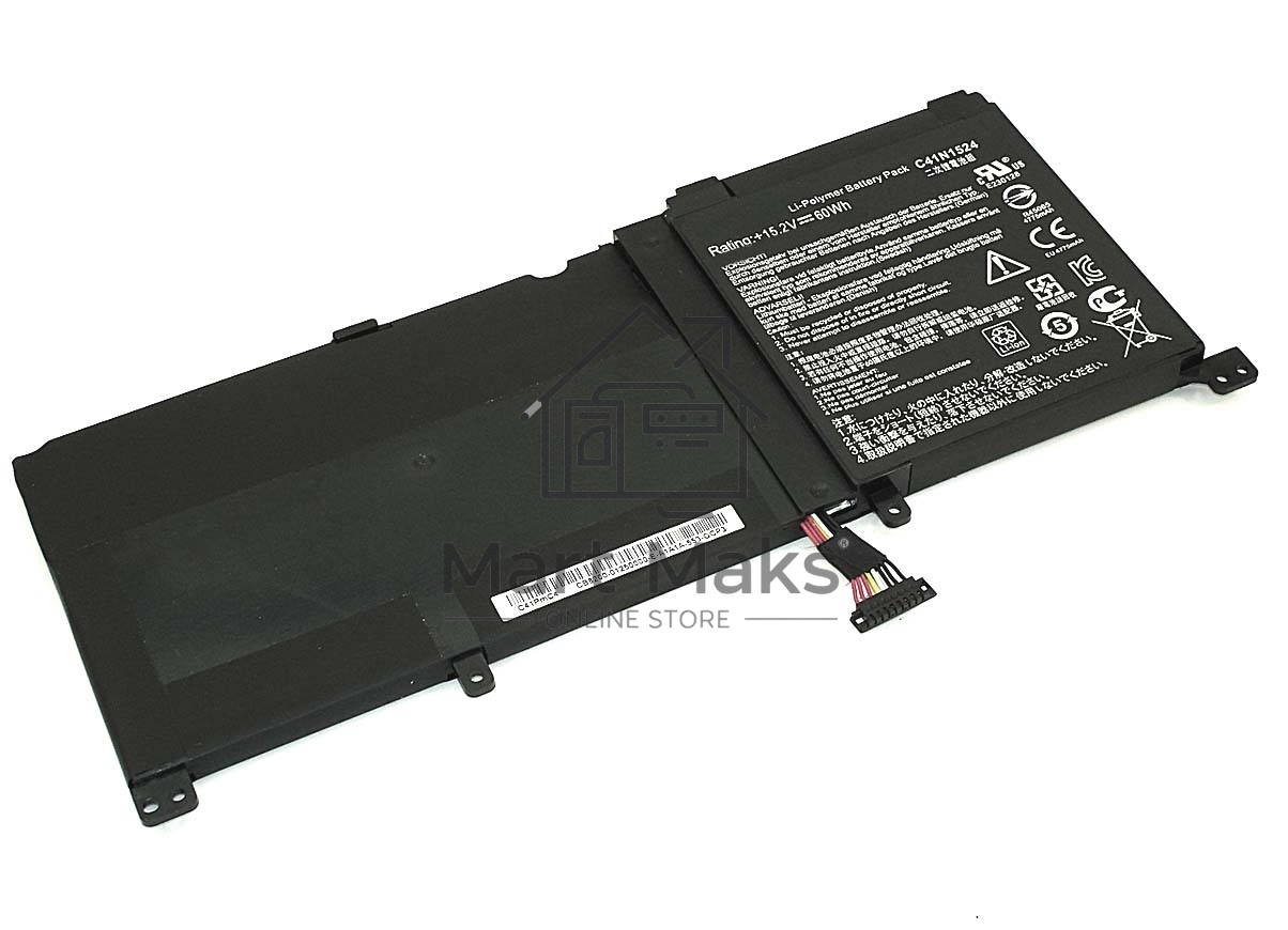 Аккумуляторная батарея для ноутбукa Asus N501 (C41N1524) 15.2V 60Wh черный Orig