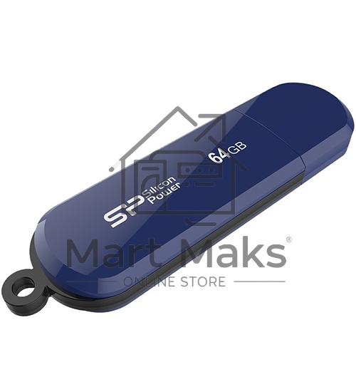 Флешка USB 64Gb Silicon Power Lux Mini 320, USB 2.0, Blue