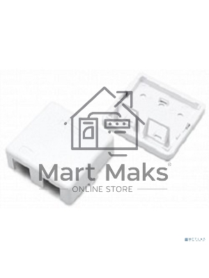 Корпус настенной розетки Hyperline SBB3-2-WH для установки 2-х вставок типа Keystone Jack, белый