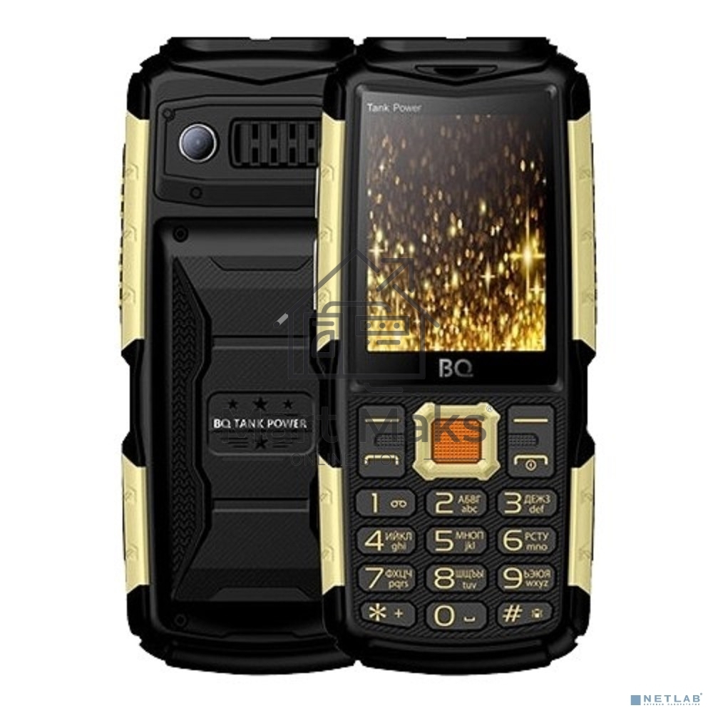 Мобильный телефон BQ-2430 Tank Power Black+Gold 2.4”