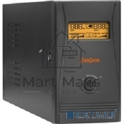 Источник бесперебойного питания ExeGate EP285476RUS Power Smart ULB-850.LCD.AVR.C13.RJ.USB <850VA/480W, LCD, AVR, 4*IEC-C13, RJ45/11, USB, Black>