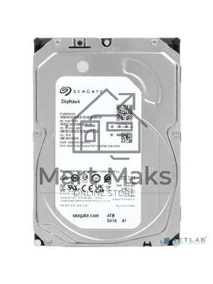 Жесткий диск Seagate SATA-III 4Tb ST4000VX015 Surveillance Skyhawk (5900rpm) 256Mb 3.5
