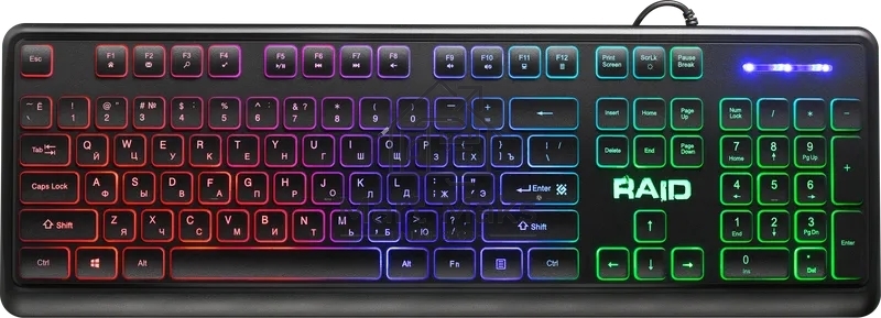 Клавиатура Defender Raid GK-778DL проводная, USB, черный