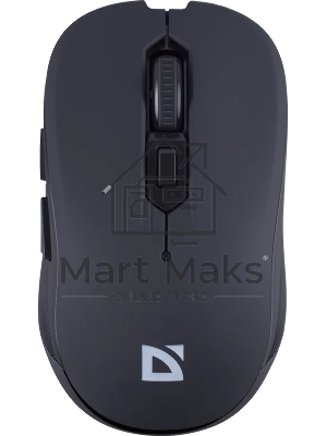Мышь беспроводная Defender Gassa MM-105 черный, 1600 dpi, радиоканал, USB, кнопки - 6