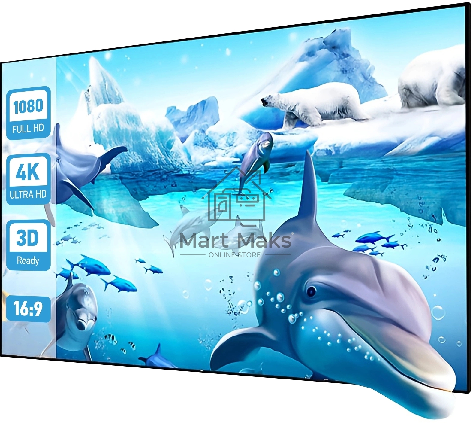 Экран на раме Cactus 127x224см Alr Expert CS-PSALRE-224X127-WM 16:9 настенный натяжной черный