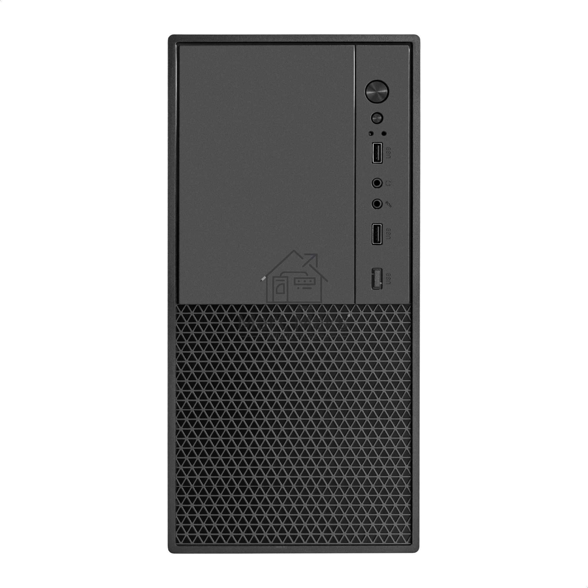 Компьютерный корпус Minitower ExeGate BAA-308M-UNS450 (mATX, БП UNS450 с вент. 12см, 2*USB, HD Audio, черный)