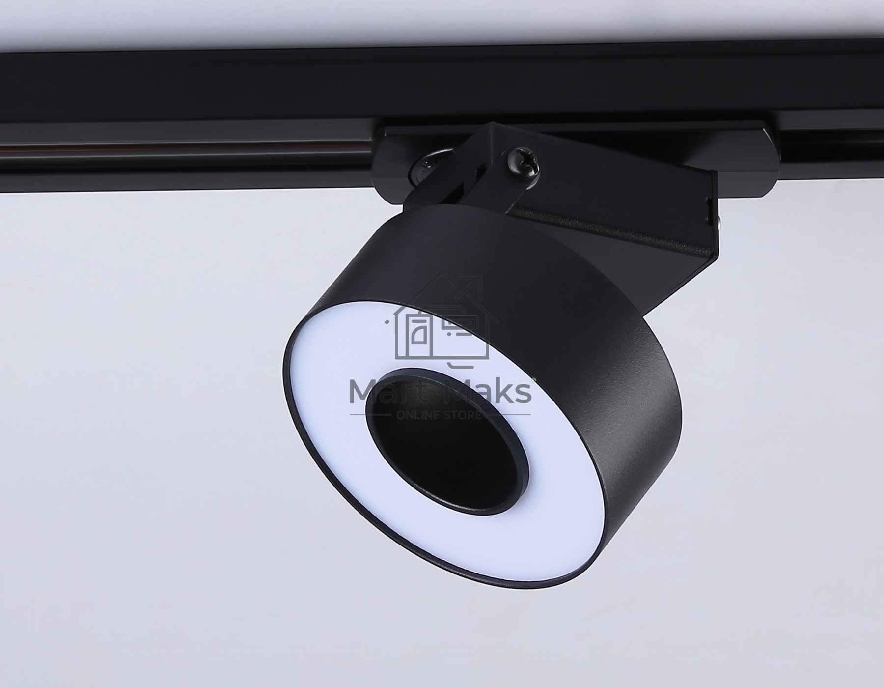 Трековый однофазный светодиодный светильник Ambrella light GL6863 BK черный LED 10W 4200K D75*80