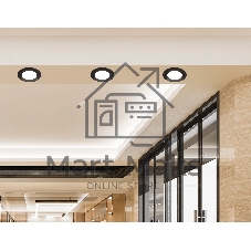 Светильник Ambrella light TN6604 BK черный IP44 GX53 max 15W D110*23