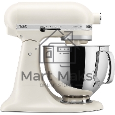 Миксер KitchenAid 5KSM125EPL кремовый, стационарный, 300 Вт, 4.8 л, 10 скоростей