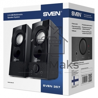 Колонки Sven 357, черный (6 Вт, питание USB)