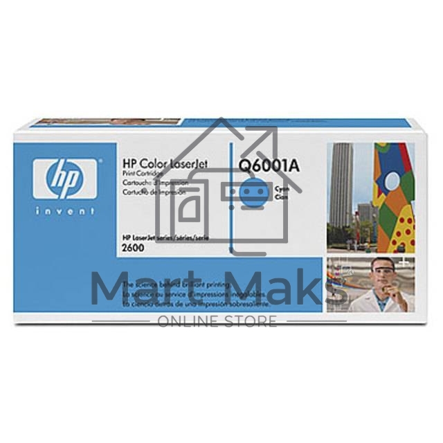 Картридж лазерный HP Q6001A голубой для Color LaserJet 2600 2000стр.