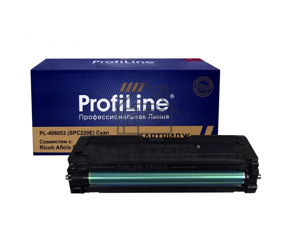Картридж ProfiLine PL-406053 (SPC220E) для принтеров Ricoh Aficio SP C220 Голубой 2300 копий