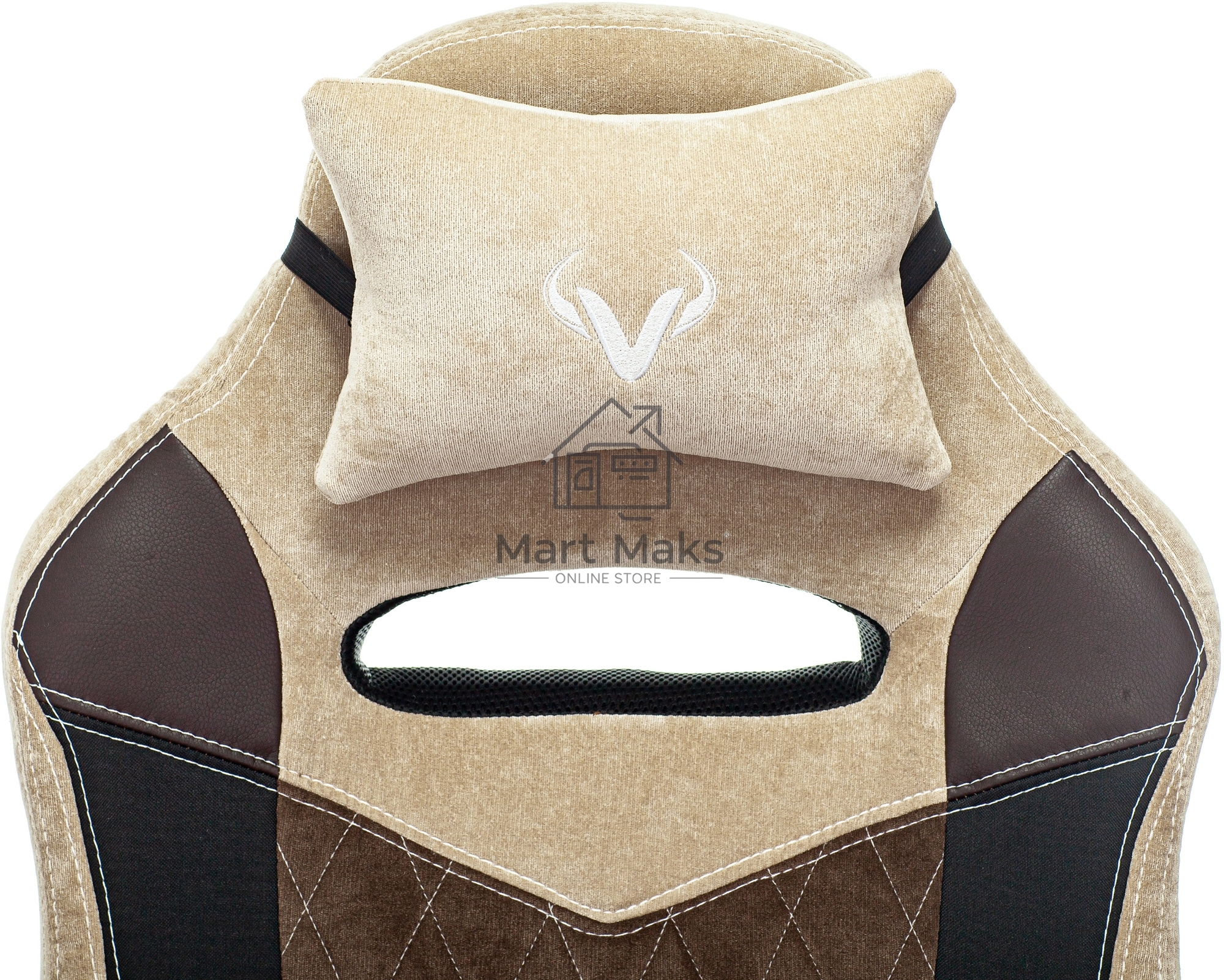 Кресло игровое Бюрократ VIKING 6 KNIGHT BR FABRIC коричневый, крестовина металл/пластик