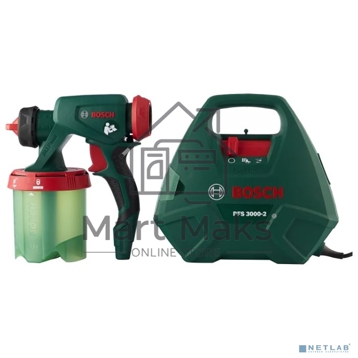 Краскопульт Bosch PFS 3000-2 650Вт бак:1000мл 300мл/мин