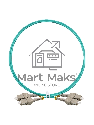 Патч-корд волоконно-оптический ExeGate FC-D-503-SC-SC-1M-LSZH (Шнур ВО MM 50/125 (OM3), SC/UPC-SC/UPC, Duplex, LSZH, 1м)