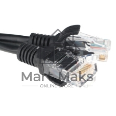 Патч-корд CCA light UTP Гарнизон PC-UTP-5e-3-BK кат.5e, 3м, литой, многожильный черный