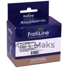 Картридж струйный ProfiLine PL-T1032 для принтеров Epson Stylus TX550/Stylus Office T30/T40/T40W/TX510/TX600/TX600FW/T1100 с чернилами Cyan 11,1 мл