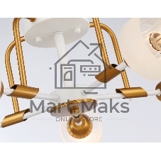 Светильник Ambrella light TR303323/5 WH/GD/CL/FR белый/золото/прозрачный/белый матовый E27*5 max 60W D620*200