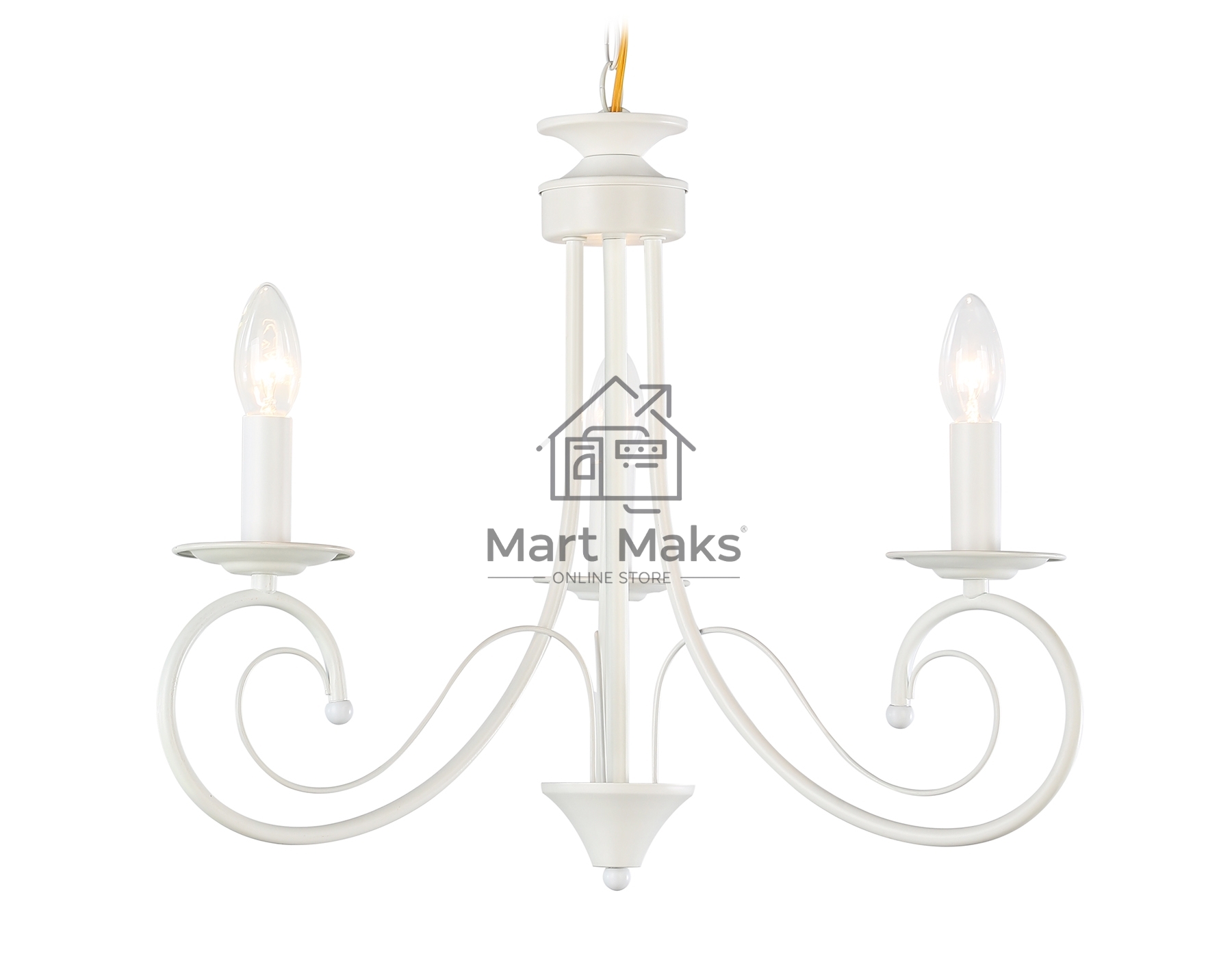 Светильник Ambrella light TR9605/3 WH белый E14/3 max 40W D560*650