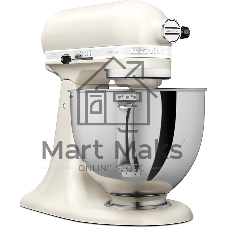 Миксер KitchenAid 5KSM125EPL кремовый, стационарный, 300 Вт, 4.8 л, 10 скоростей