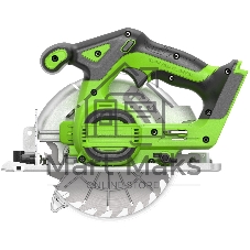 Циркулярная пила аккумуляторная GreenWorks GD24CS165, 24V, бесщеточная, 57 мм, без АКБ и ЗУ (1501607)