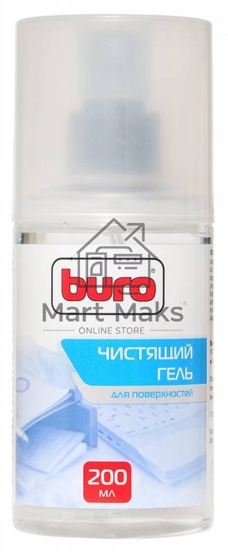 Чистящий набор (салфетки + гель) Buro BU-Gsurface (салфетка и гель) для поверхностей 200мл