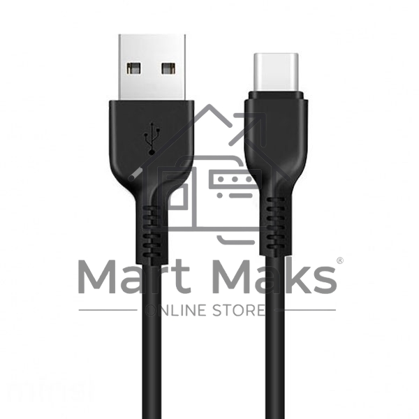 Кабель USB 2.0 hoco X13, AM/Type-C M, черный, 1м