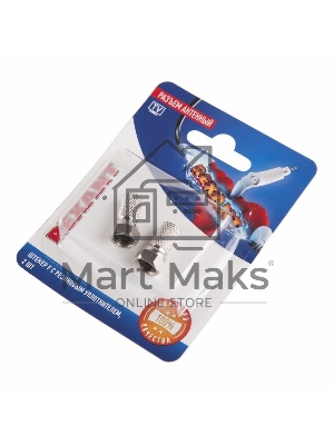 Разъем антенный на кабель штекер F для кабеля SAT (с резиновым уплотнителем) (блист.2шт) Rexant 06-0005-A2