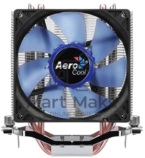 Кулер для процессора AeroCool / Formula Verkho 4 Lite серебристый, 90 мм, алюминий/медь, 2000 об/мин, 27 дБ, 4 pin, 125 Вт, 135 мм