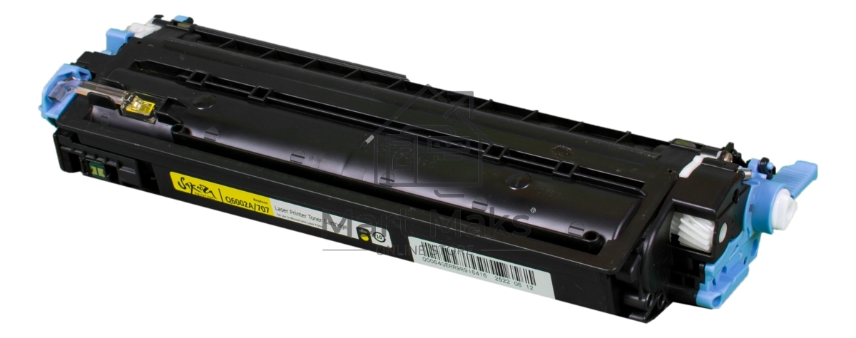Картридж лазерный Sakura Q6002A/707Y для LaserJet 1600/2600n/2605/2605dn/2605dtn/CM1015MFP/CM1017MFP, Canon LBP5000, желтый, 2000 к.