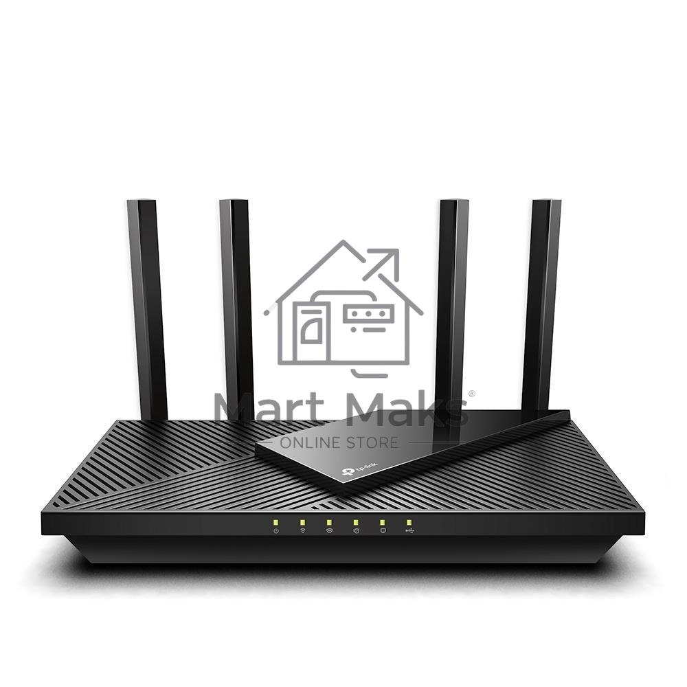 Роутер беспроводной TP-Link Archer AX55 AX3000 10/100/1000BASE-TX черный