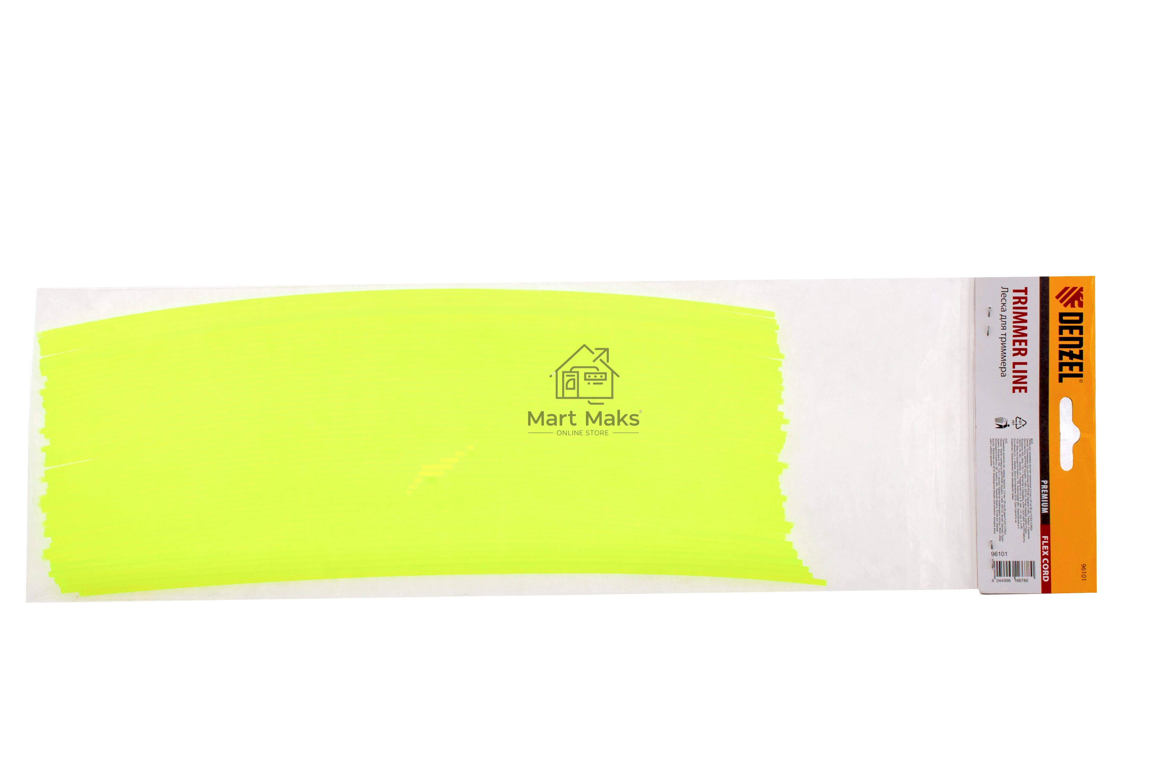 Леска для триммера круглая нарезанная 2,4 мм х 30 см 50 шт FLEX CORD Denzel