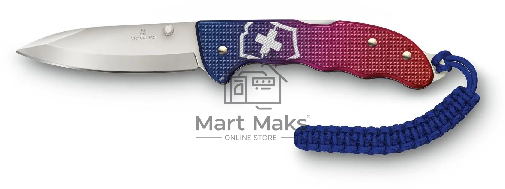 Нож перочинный Victorinox Evoke Alox (0.9415.D221) 136мм 5функц. синий/красный подар.коробка