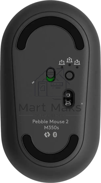 Мышь беспроводная Logitech Pebble 2 M350S графитовый, 4000 dpi, Bluetooth, кнопки - 3