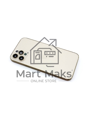 Задняя крышка (корпус) в сборе с рамкой для Apple iPhone 12 Pro золотая