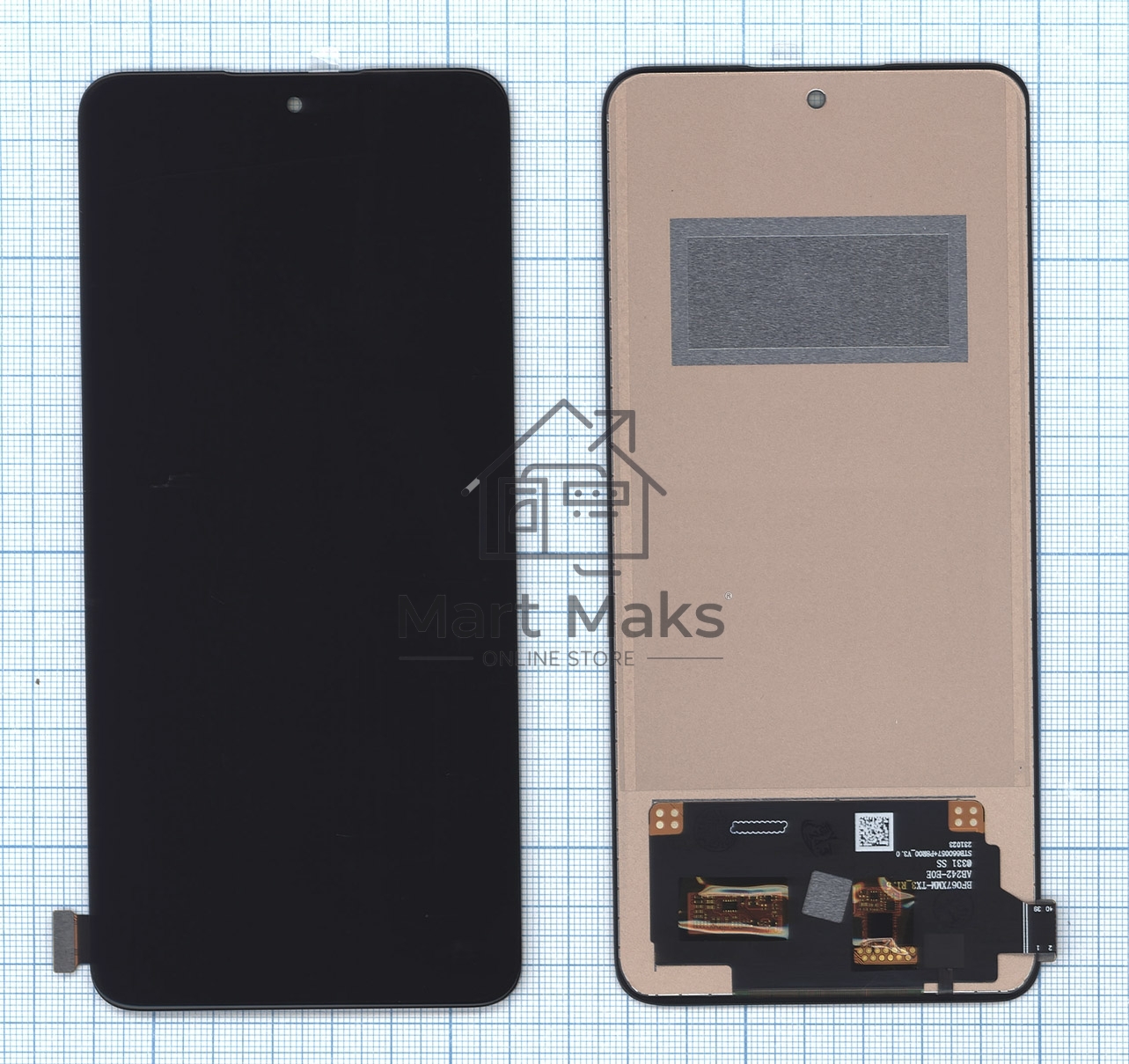 Дисплей для OnePlus 10T в сборе с тачскрином TFT черный