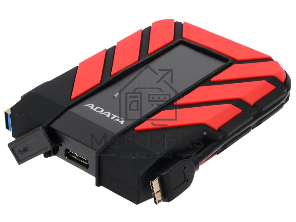 Внешний жесткий диск ADATA2Tb Adata HD710P AHD710P-2TU31-CRD черный/красный (2.5