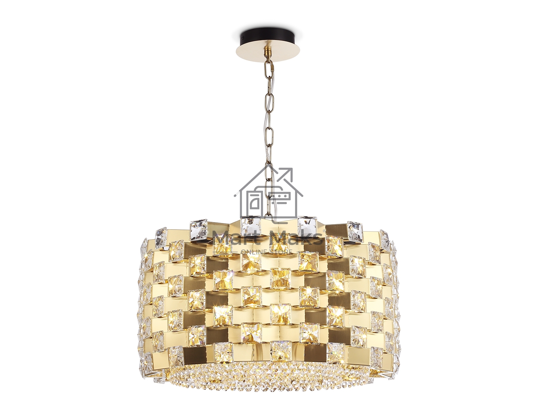 Люстра Ambrella light LH41003/12 BS/CL латунь/прозрачный E14*12 max 40W D540*290