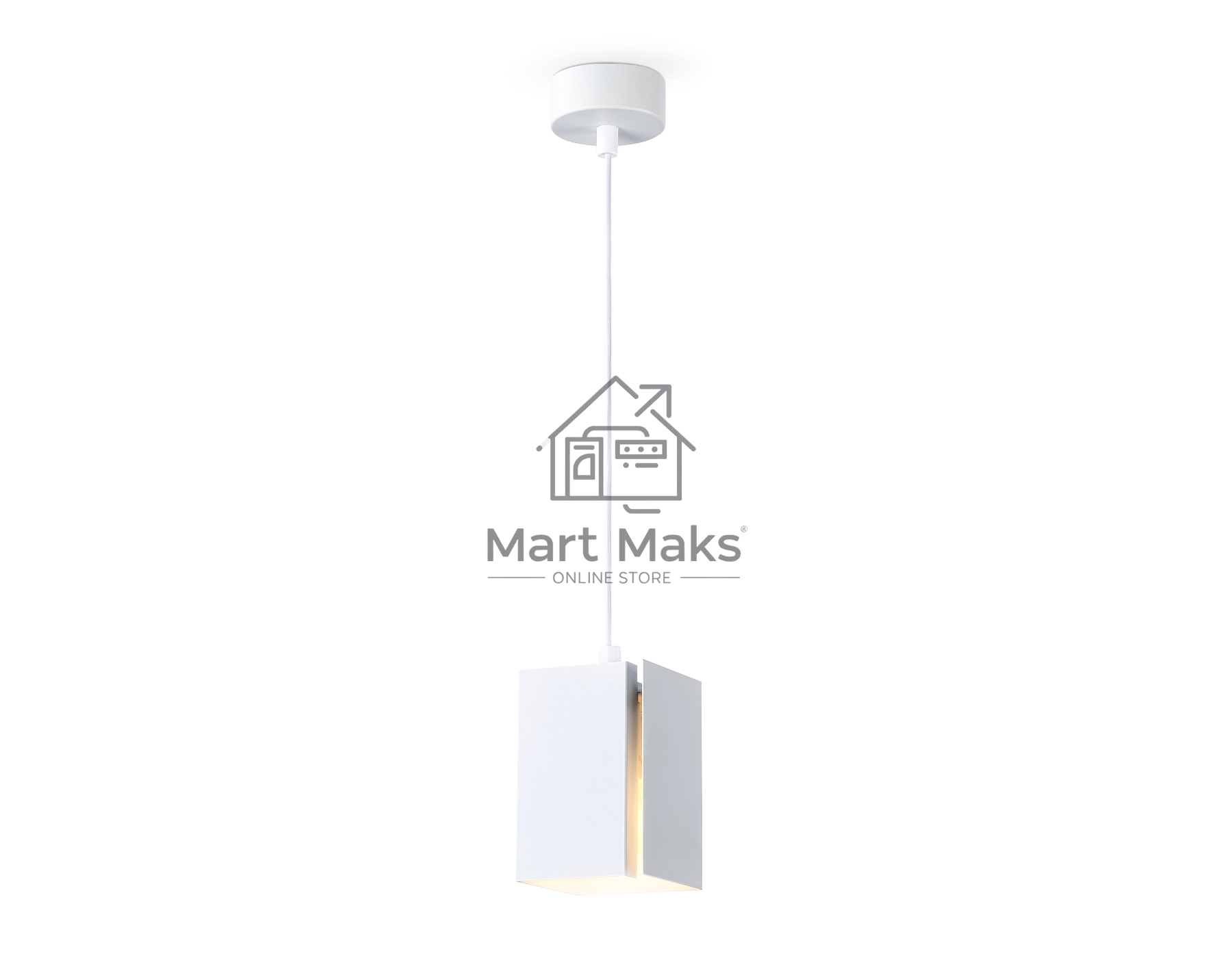 Светильник подвесной TN5122 WH белый E27 max 40W 80*80*1150