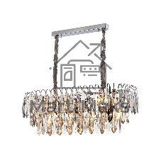 Светильник Ambrella light TR5259/10 CH/CL хром/прозрачный E27*10 max 40W 800*300*270
