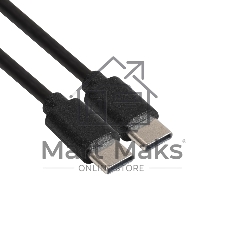 Кабель для зарядки Type-C - Type-C 3A, 60W ExeGate EX-CCP-USBC-CMCM-1.5M (USB Type Cm/Cm, 3A, 60W, 1,5м)