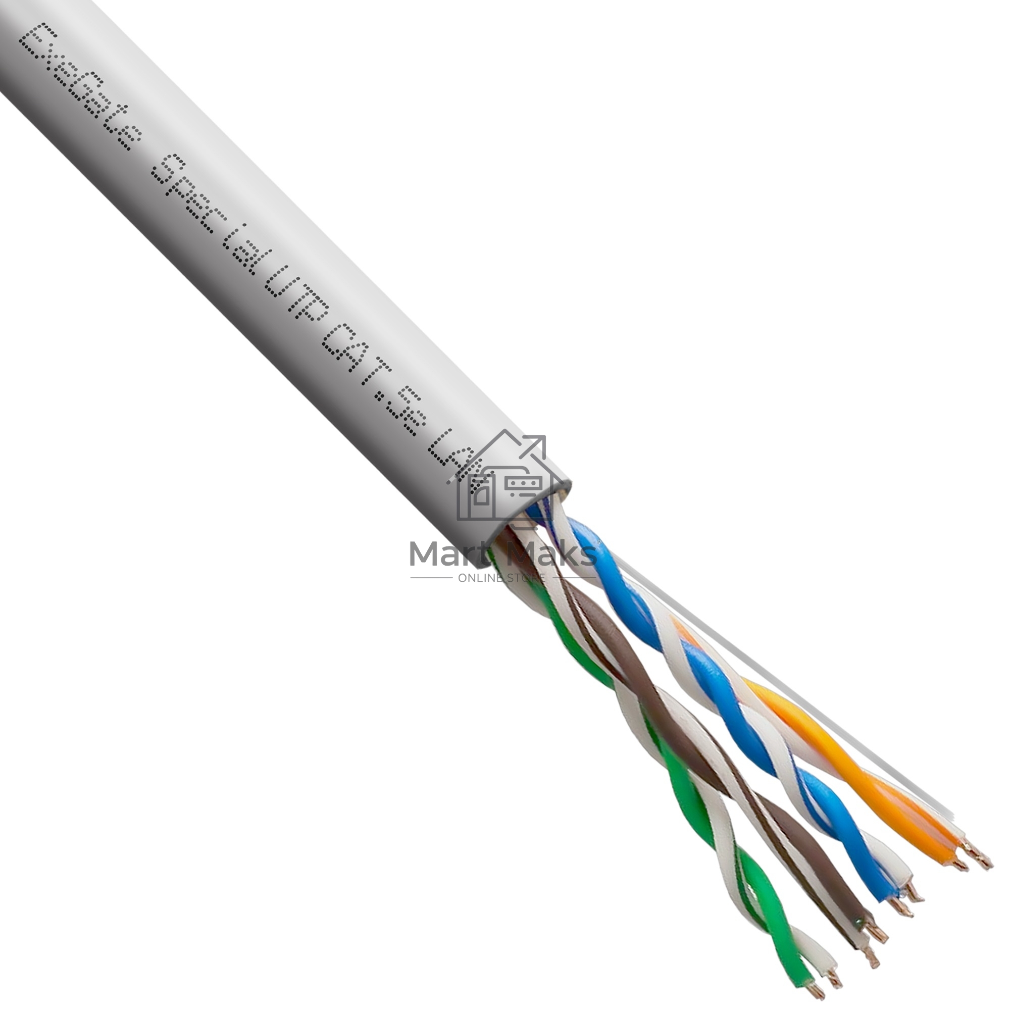 Кабель ExeGate Special UTP4-C5e-CCA-S24-IN-PVC-GY-305 UTP 4 пары кат.5e CCA, 0.48мм (24AWG), 305м, серый, PVC