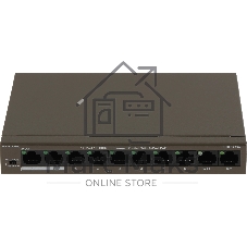 Коммутатор IP-COM F1110P-8-63W, 8×100 Мбит/с PoE + 2×100 Мбит/с, неуправляемый