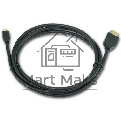 Кабель Cablexpert HDMI-micro HDMI CC-HDMID-6, 19M/19M, v2.0, медь, позол.разъемы, экран, 1.8м, черный, пакет