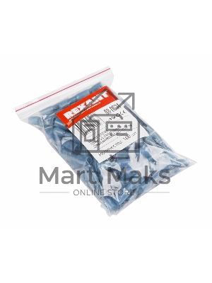 Клемма плоская полностью изолированная термоусаживаемая гнездо 6.6 мм 1.5-2.5 мм² (РПи-м-т 2.5-(6.3) синий Rexant